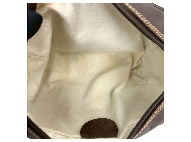 Borsa a tracolla in pelle e PVC Gucci Marrone - vista 10