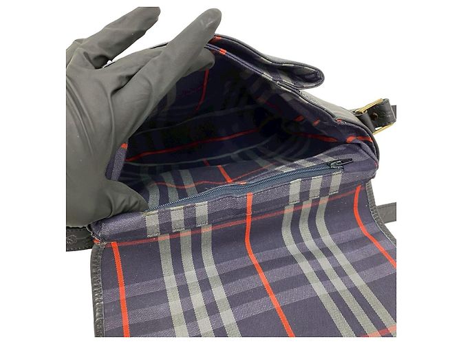 Borsa a tracolla in pelle Burberry Nero - vista 10