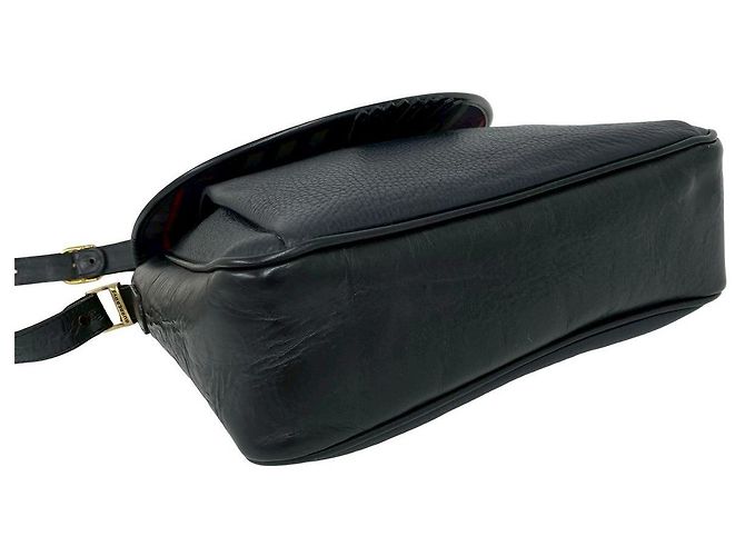 Borsa a tracolla in pelle Burberry Nero - vista 8
