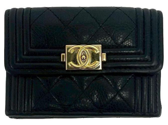 Cartera Chanel Boy de piel Negro - vista 2