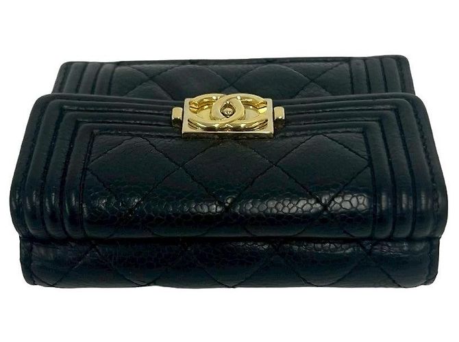Cartera Chanel Boy de piel Negro - vista 4
