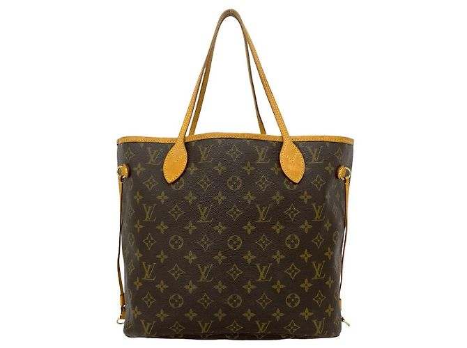 Borsa Tote Louis Vuitton Neverfull Monogram Marrone - vista 2