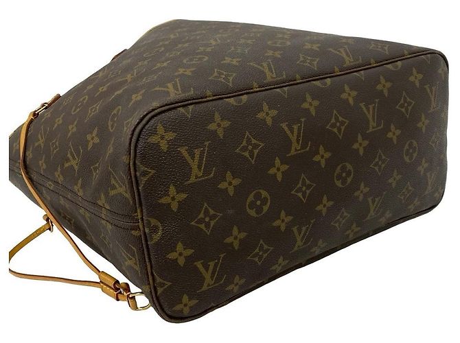 Borsa Tote Louis Vuitton Neverfull Monogram Marrone - vista 8