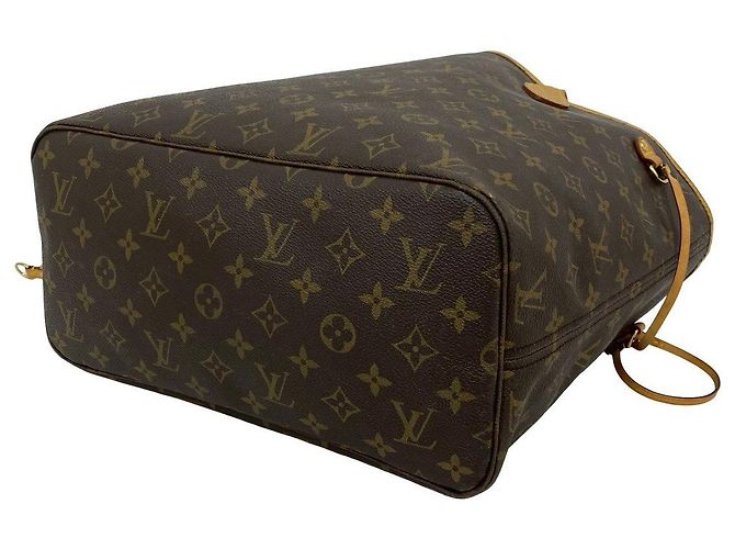 Borsa Tote Louis Vuitton Neverfull Monogram Marrone - vista 9
