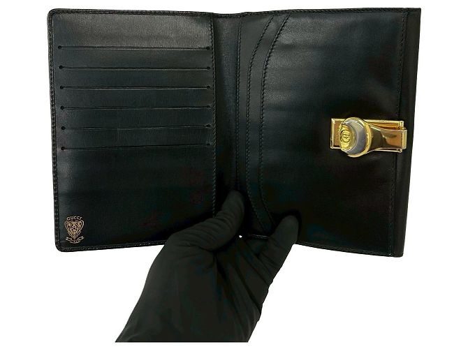 Portafoglio Bifold in pelle Gucci Nero - vista 8