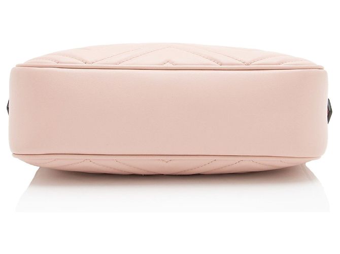 Borsa Camera Piccola Gucci Matelasse Leather GG Marmont Rosa - vista 4