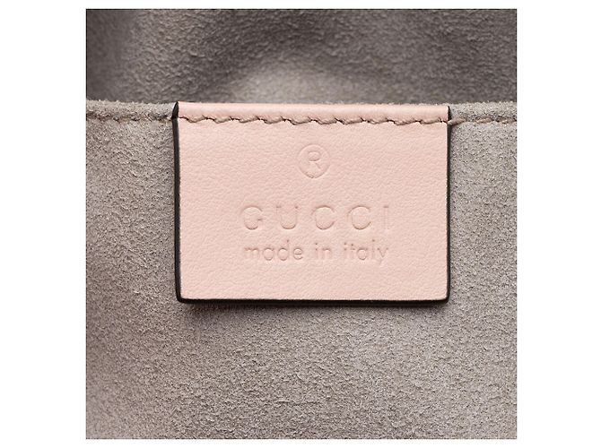Borsa Camera Piccola Gucci Matelasse Leather GG Marmont Rosa - vista 8