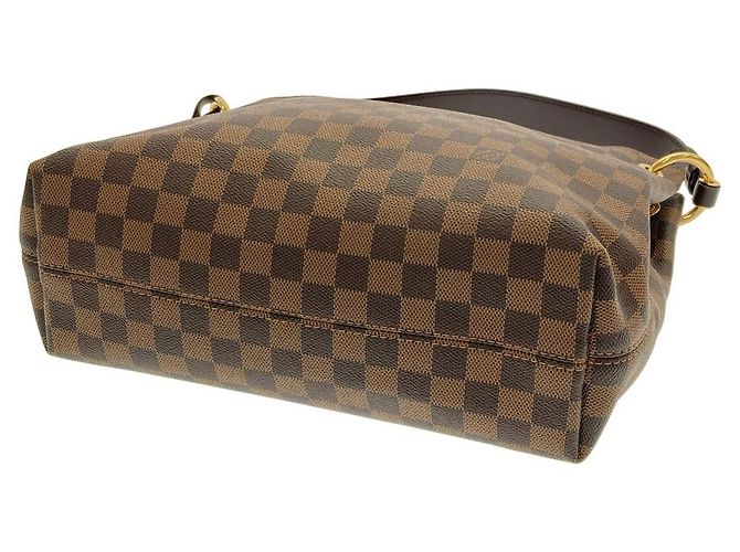 Borsa a tracolla Louis Vuitton Graceful Damier Marrone - vista 3