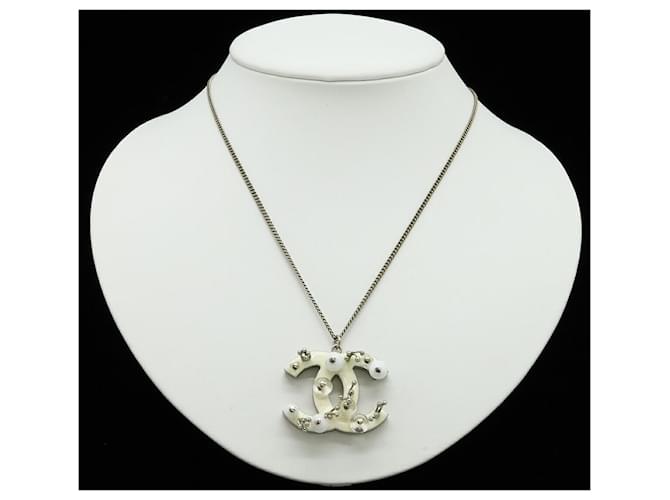 Pendente collana Chanel Coco Mark Argento Metallico - vista 6