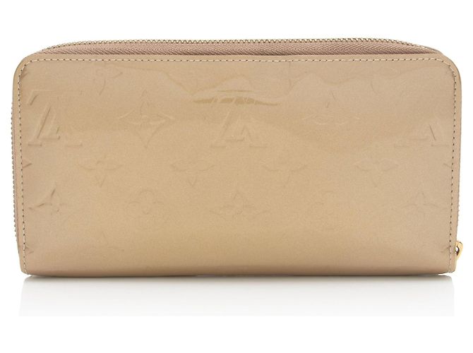 Portafoglio Zippy Monogram Vernis Louis Vuitton D'oro Metallico - vista 3