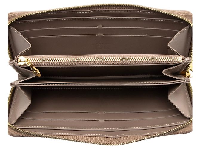 Portafoglio Zippy Monogram Vernis Louis Vuitton D'oro Metallico - vista 5