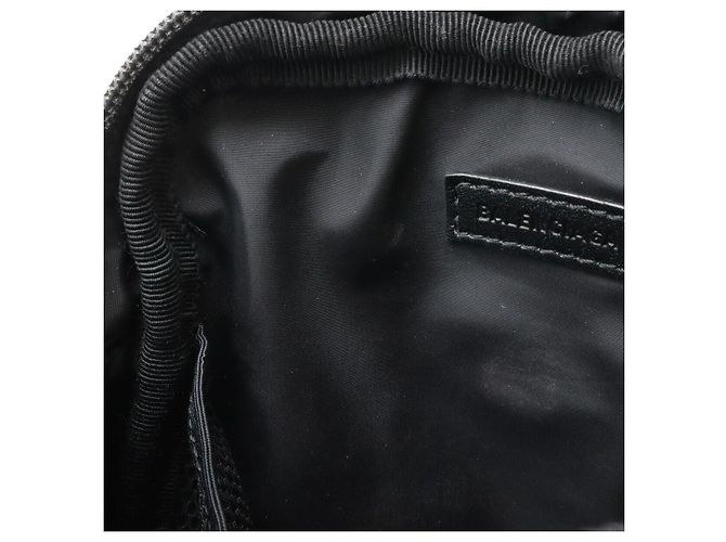 Borsa a tracolla Balenciaga Sport Nylon Canvas Nero - vista 7