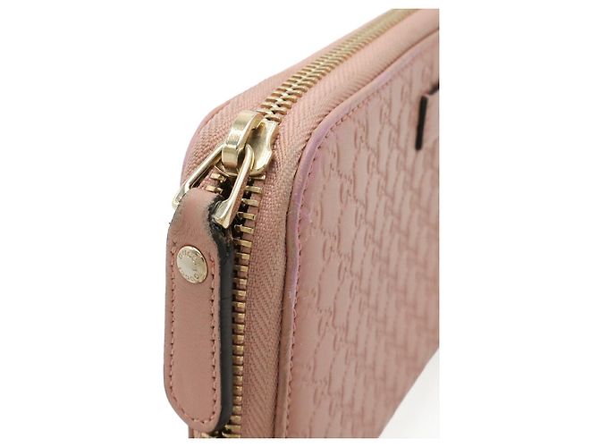 Gucci Microguccissima Leder Langgeldbörse Pink - Ansicht 4