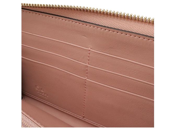 Gucci Microguccissima Leder Langgeldbörse Pink - Ansicht 7