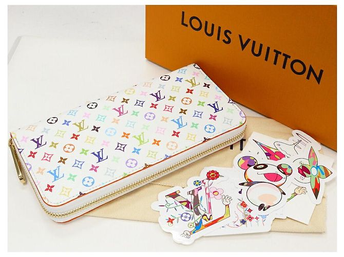 Portafoglio Louis Vuitton Zippy Long Wallet Limited Bianco - vista 2