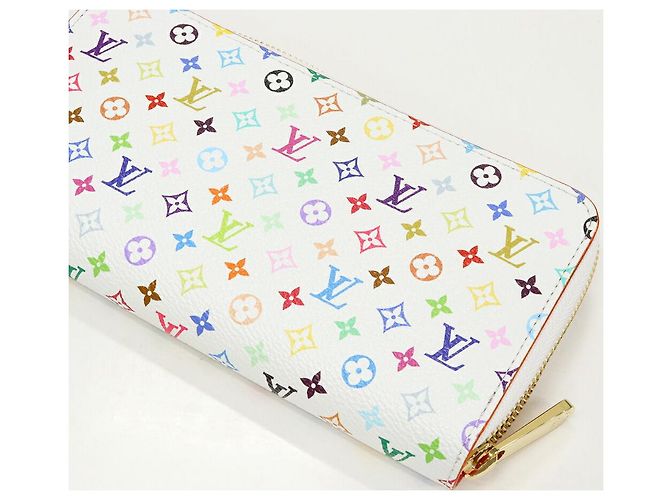Portafoglio Louis Vuitton Zippy Long Wallet Limited Bianco - vista 5