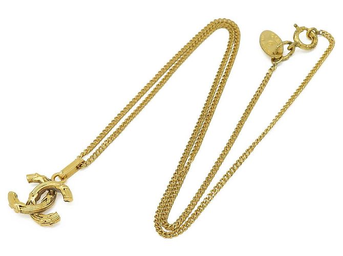 Collar Chanel Coco Mark Dorado Metálico - vista 2