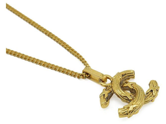 Collar Chanel Coco Mark Dorado Metálico - vista 4