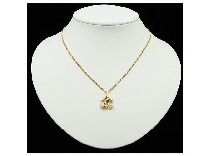 Collar Chanel Coco Mark Dorado Metálico - vista 6