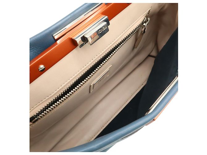 Fendi Peekaboo 2way Leder Tasche Schwarz - Ansicht 5