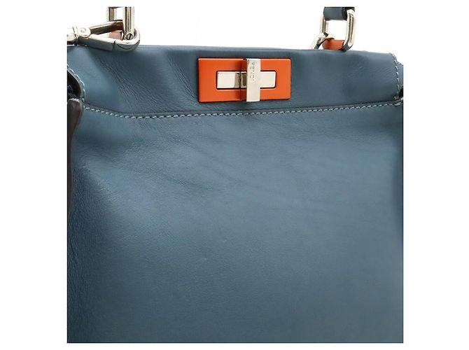 Fendi Peekaboo 2way Leder Tasche Schwarz - Ansicht 9