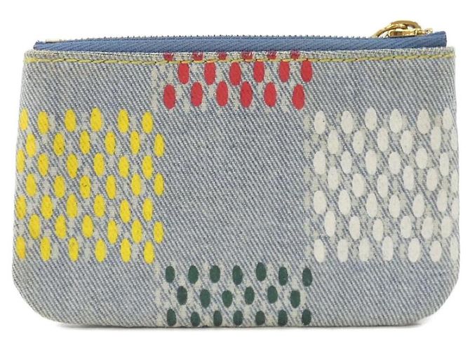 Monedero Louis Vuitton LV BIRDS Damier Denim Azul - vista 2