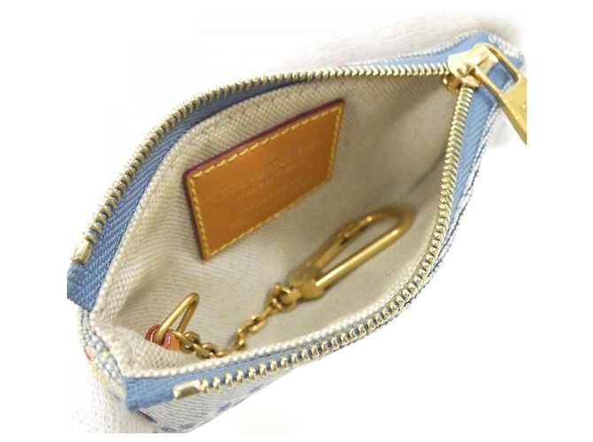Monedero Louis Vuitton LV BIRDS Damier Denim Azul - vista 7