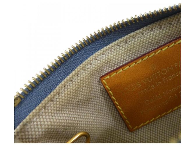 Monedero Louis Vuitton LV BIRDS Damier Denim Azul - vista 8