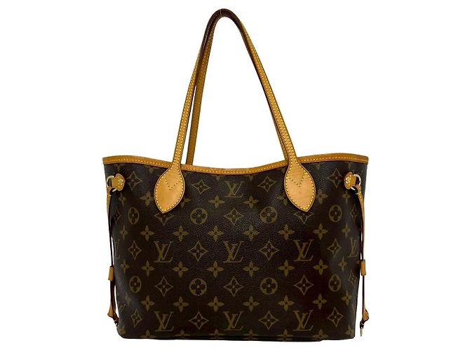 Borsa Tote Louis Vuitton Neverfull Monogram Marrone - vista 2