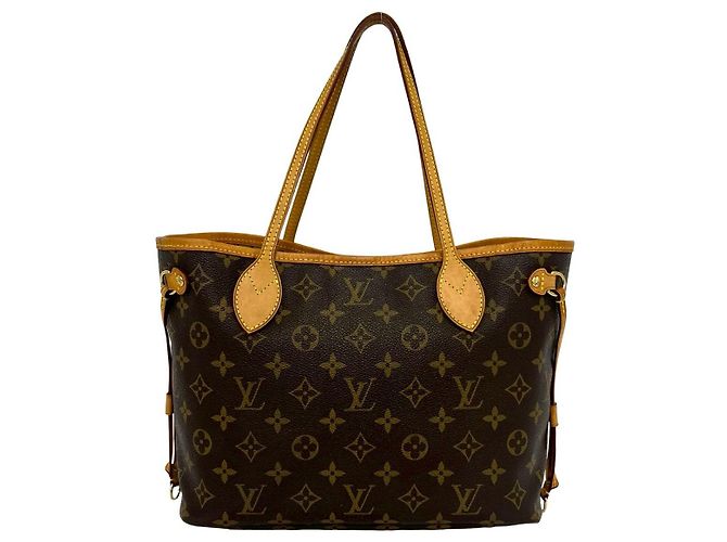 Borsa Tote Louis Vuitton Neverfull Monogram Marrone - vista 4