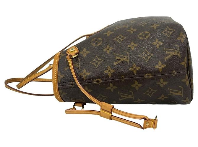 Borsa Tote Louis Vuitton Neverfull Monogram Marrone - vista 6