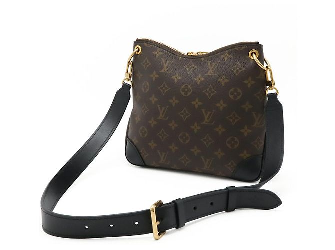 Borsa a tracolla Louis Vuitton Odeon NM PM Monogram Nero - vista 3