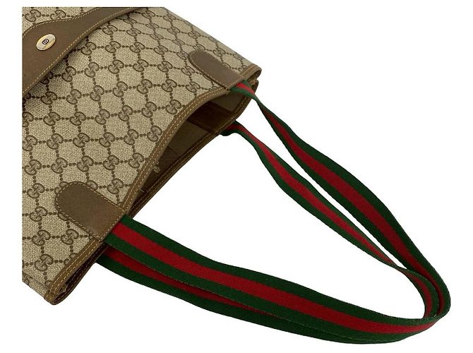 Gucci GG Leder-Tote-Bag Metallisch Bronze - Ansicht 5