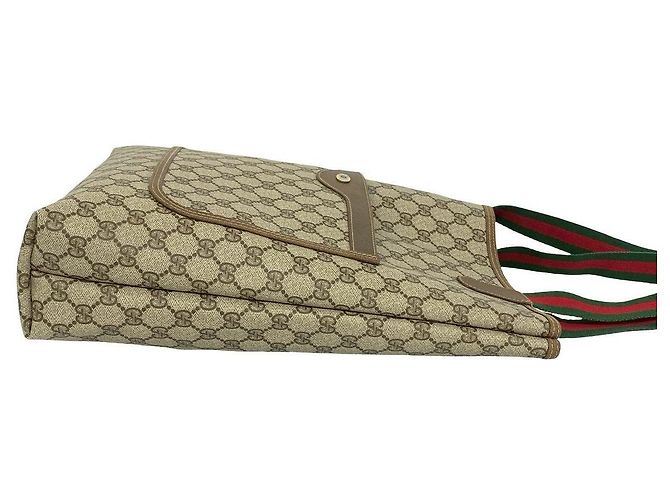 Gucci GG Leder-Tote-Bag Metallisch Bronze - Ansicht 7