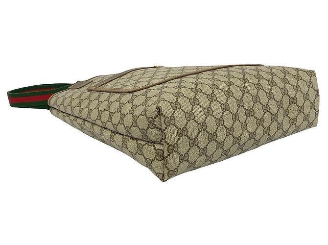 Gucci GG Leder-Tote-Bag Metallisch Bronze - Ansicht 8