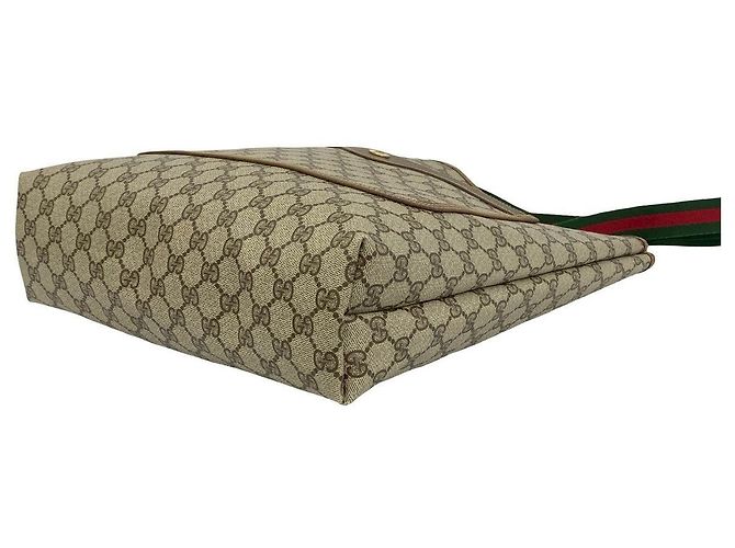 Gucci GG Leder-Tote-Bag Metallisch Bronze - Ansicht 9