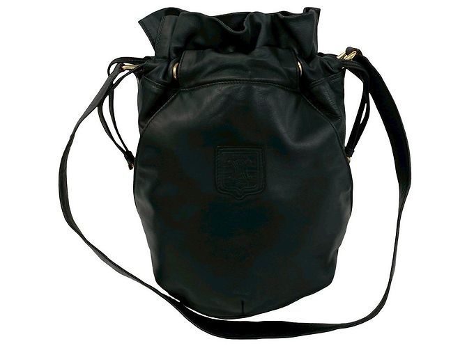 16 Céline Bolsa de ombro em couro CELINE Preto - vista 2