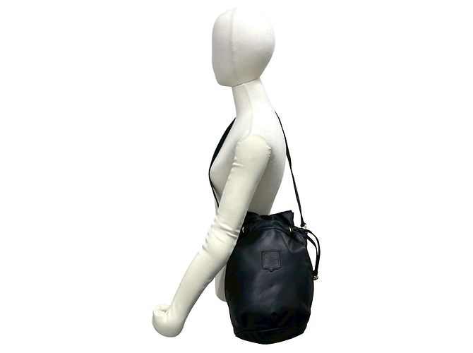 16 Céline Bolsa de ombro em couro CELINE Preto - vista 3
