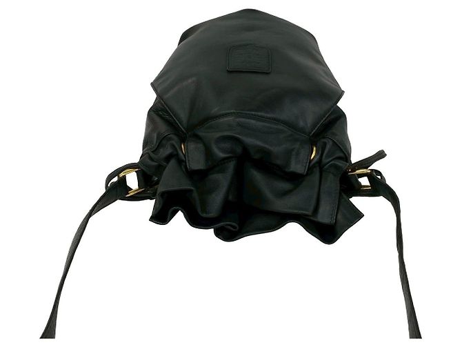 16 Céline Bolsa de ombro em couro CELINE Preto - vista 5