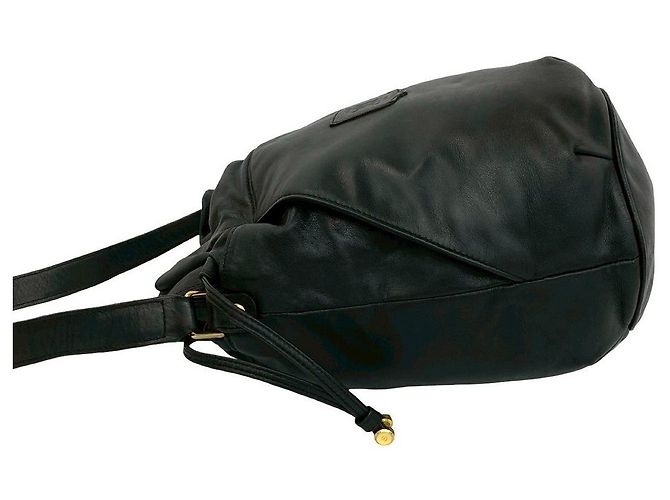 16 Céline Bolsa de ombro em couro CELINE Preto - vista 6