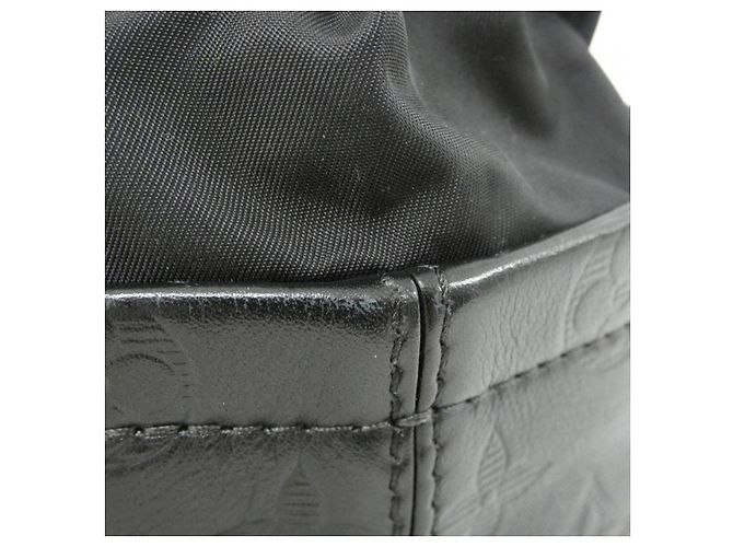 Borsa a tracolla Louis Vuitton Monogram Shadow Chalk Nano Nero - vista 5