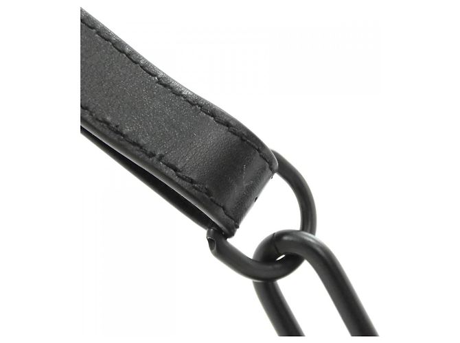 Borsa a tracolla Louis Vuitton Monogram Shadow Chalk Nano Nero - vista 9