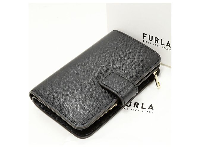 Portafoglio Furla Babylon in pelle Saffiano Nero - vista 2
