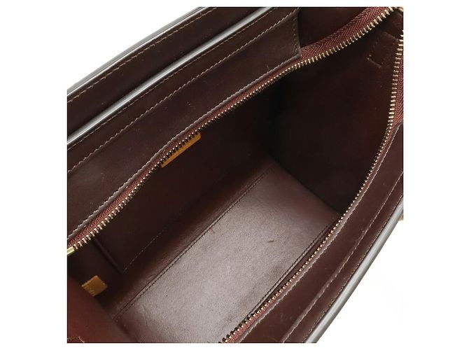 Céline Borsa 2way Celine Luggage Nano Shopper in pelle Marrone Beige - vista 7