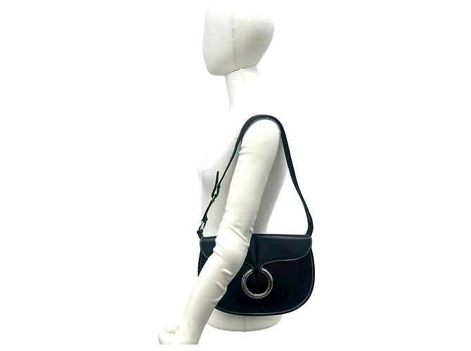 Borsa a tracolla in pelle Loewe Nero - vista 3