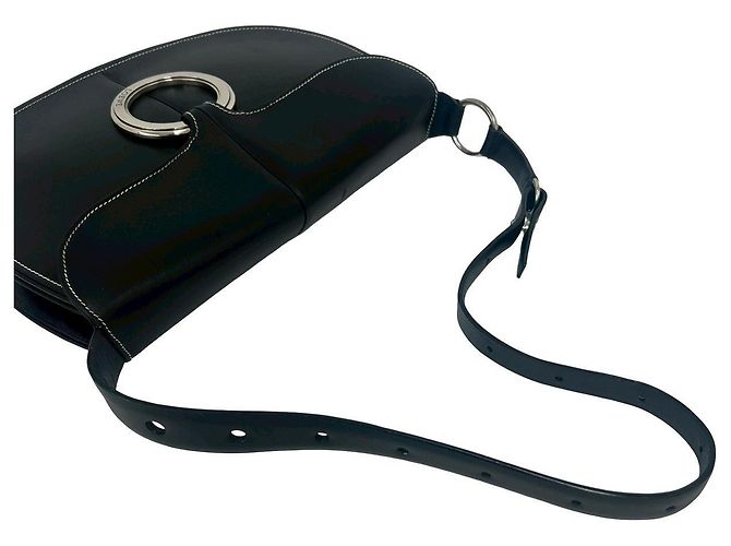 Borsa a tracolla in pelle Loewe Nero - vista 5