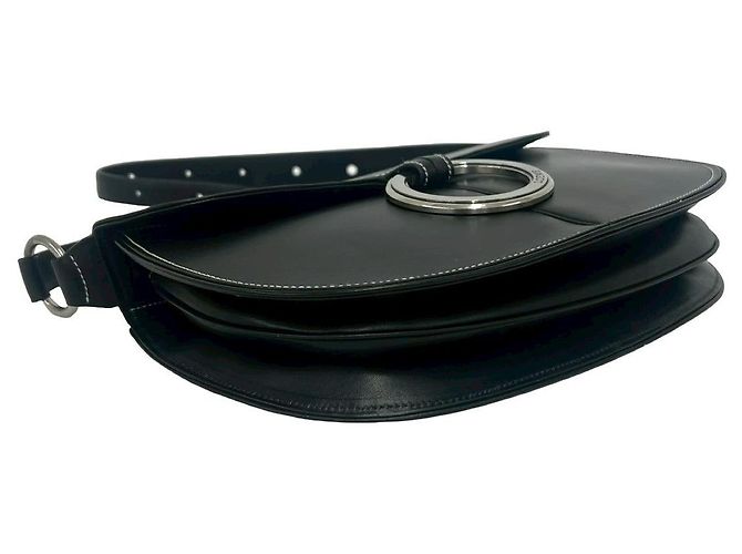 Borsa a tracolla in pelle Loewe Nero - vista 8