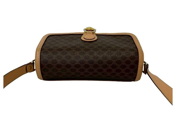 Céline Bolso de hombro de piel con monograma Celine Castaño - vista 5