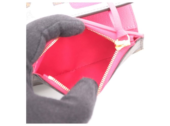 Portafoglio Louis Vuitton Victorine Monogram Vivienne Marrone - vista 4