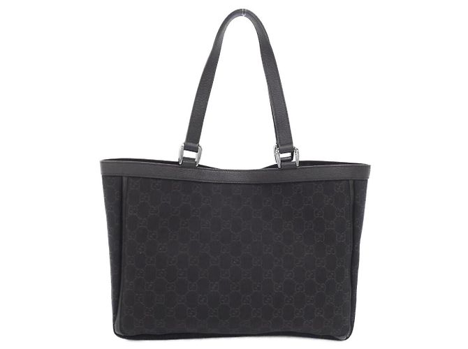 Borsa a Spalla Gucci GG Denim Leather Marrone - vista 2